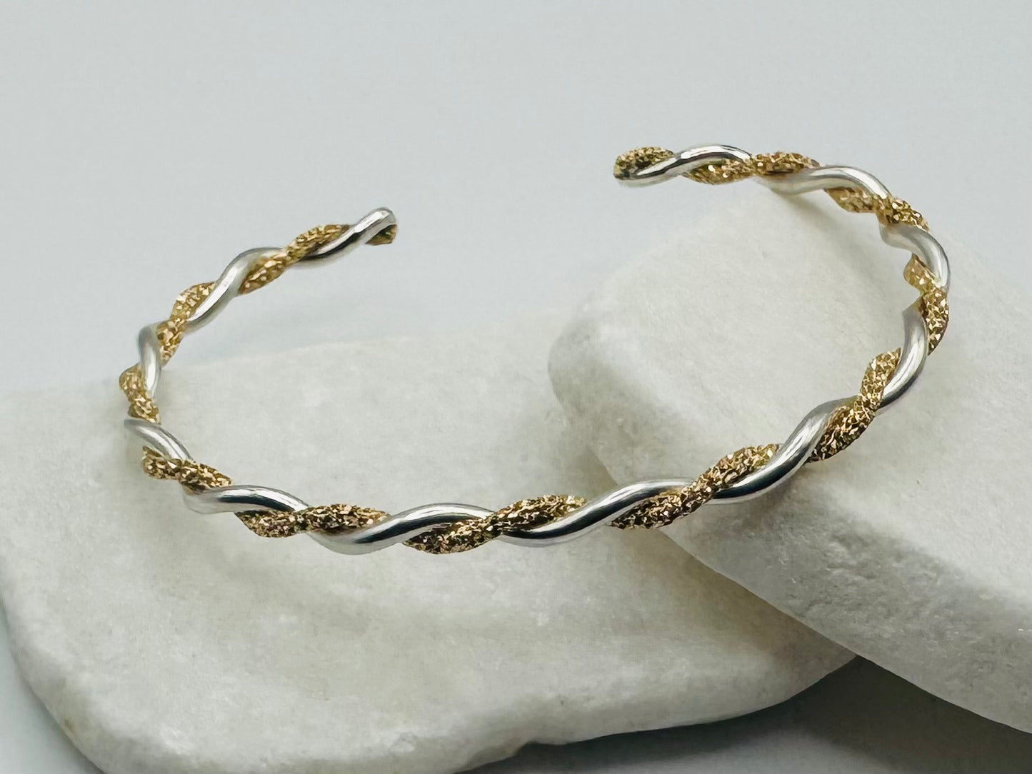 Silver/Gold Sparkle Twist