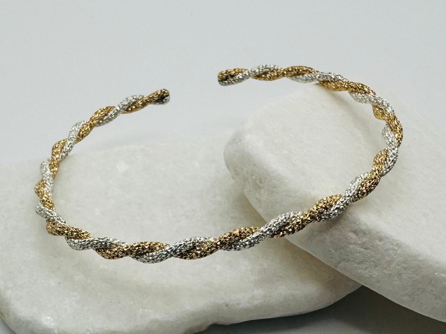 Silver/Gold Double Sparkle Twist