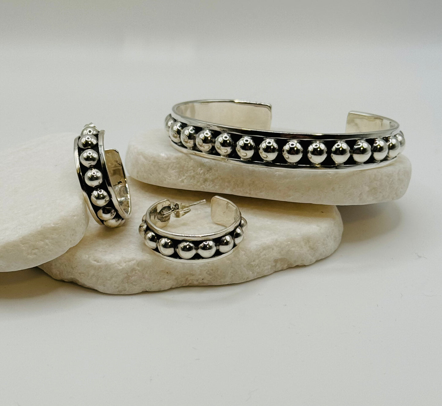 Silver Bubble Earrings