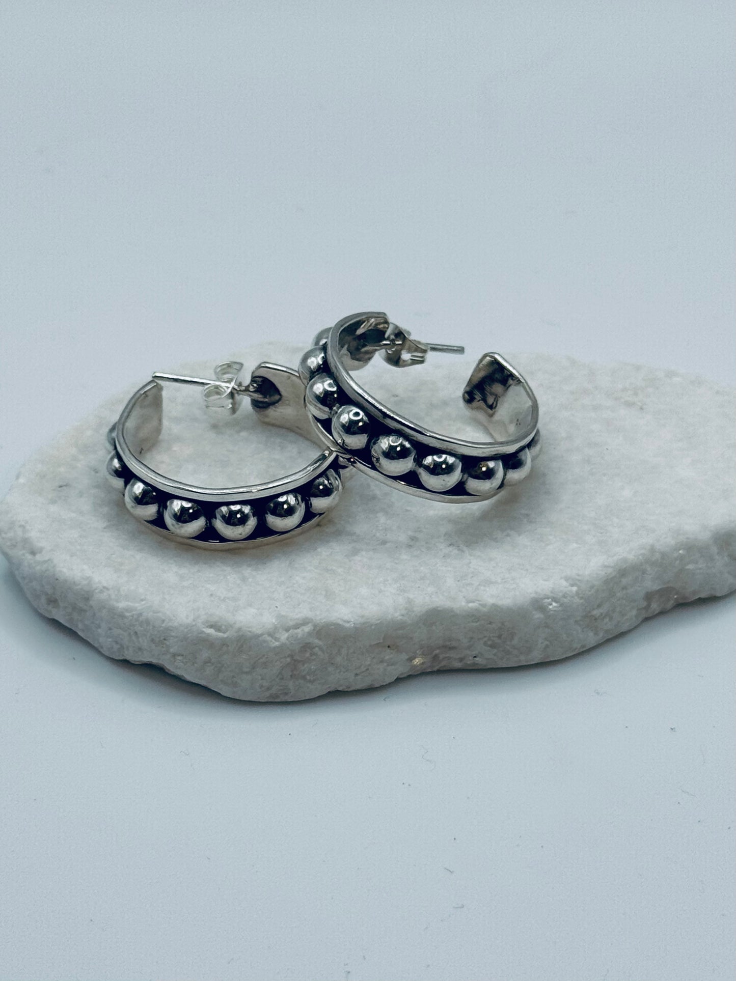 Silver Bubble Earrings