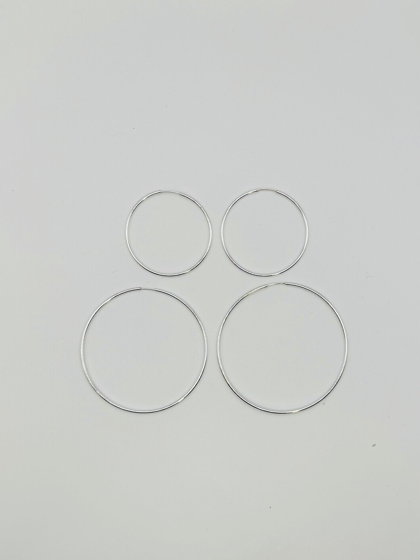 Silver Hoops