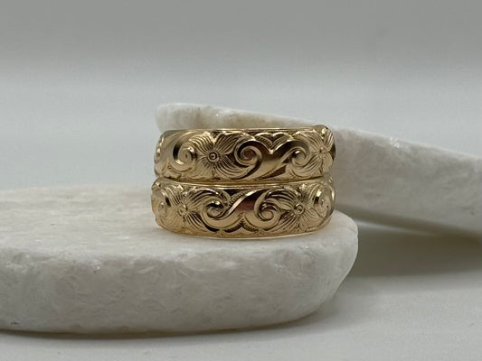 Gold Windy Ring