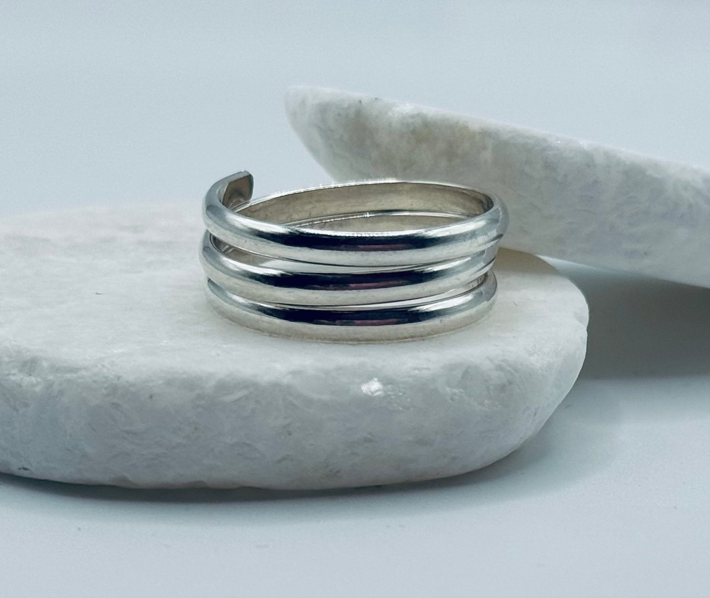 Silver Triple Ring