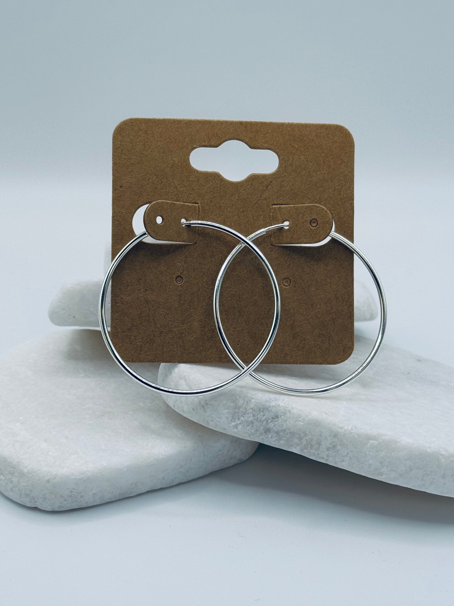 Silver Hoops