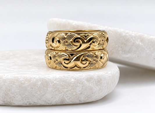 Gold Windy Ring